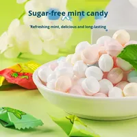 Bonbons à la menthe sans sucre, marque privée OEM, saveur fruitée, haleine fraîche, emballage personnalisé, vente en gros