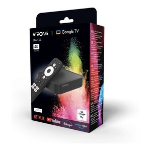 Boîtier multimédia puissant Leap S3 UHD noir, Google TV, Smart TV Box avec HDMI, USB, LAN, Toslink, Bluetooth, Wifi 4 - Product Image 2