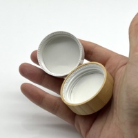 Pot en verre transparent givré rond à large ouverture de 200 ml, flacon capsule avec couvercle à vis