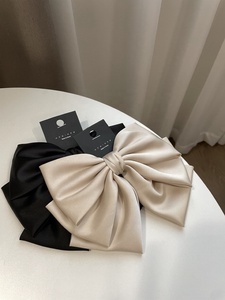 Grand nœud papillon en satin coréen mignon <span class=keywords><strong>XXL</strong></span> pour femmes, <span class=keywords><strong>pince</strong></span> à <span class=keywords><strong>cheveux</strong></span> - Product Image 5