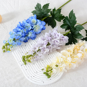 Flower Delight Flores Artificiales de Delphinium de Plástico y Seda con Tacto Real para Decoraciones de Boda y Hogar, Arreglo de Tallo Único - Product Image 2