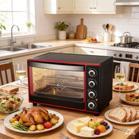 Four grille-pain domestique multifonction électrique numérique à double cuisson 30L avec friteuse à air intelligente