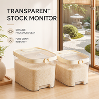 Boîte de rangement pour riz Swift, en plastique de qualité alimentaire, anti-insectes, avec joint d'étanchéité, récipient de cuisine à pression