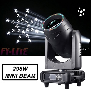 FEIYUEYUE Sharpy Mini 295W 14r - Luz <span class=keywords><strong>de</strong></span> Cabeza Móvil con Haz <span class=keywords><strong>de</strong></span> Luz y Anillo LED para DJ/Disco/Club/Bar/Fiesta - Product Image 1