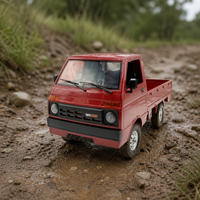 Mini camion RC 2,4 GHz à 4 roues motrices (4x4) / Modèle de drift D-14S en métal avec télécommande et chargeur – Voiture de drift experte