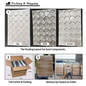 Recyclable Single Eye Shadow Palette Custom logo Empty Blusher Private Label Crystal PET Material <b>Blush</b> Packaging - Product Image 6