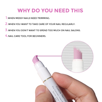 SAGALAGA 3ml stylo poussoir dissolvant de cuticules pour adoucir hydrater les cuticules stylo d'étiquette douanière avec liquide dissolvant