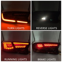 Led Tail Lights for Hondas Accords 2018 10th Gen 12V 60W LED Dragon Scale Running Lights Brake Lights Sequential Turn Signals