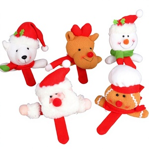 Bracelets en tissu de Noël transfrontaliers, décorations créatives pour enfants, motifs Père Noël, Bonhomme de neige, Renne, bracelets de dessin animé - Product Image 1