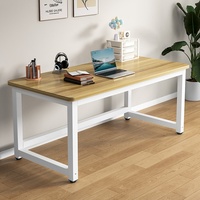 Bureau modulaire artisanal simple et rectangulaire pour ordinateur et étude, idéal pour appartements locatifs, résistant à la corrosion