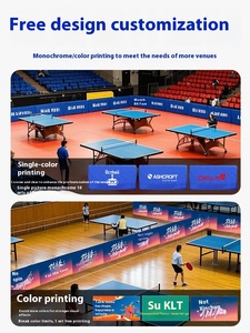 ฉากกั้นโต๊ะปิงปองในร่มที่ทนทานปรับแต่งได้ปรับแต่งได้พร้อมตาข่ายกั้นยุ่งเหยิงขาสแตนเลส<span class=keywords><strong>4</strong></span>ล้อสำหรับแบ่งห้อง - Product Image 3