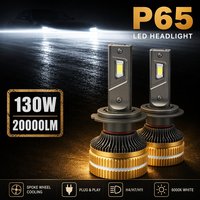 CAR-REFINE P65 K5C H1 H3 H4 H7 H8 H11 9006 9005 9012 Araba Ampulleri H4 H7 Led Farlar Sis/Uzun Farlar Para Auto H4 H19 Fiat için