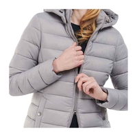 Veste d'hiver matelassée légère et respirante imperméable pour femmes, avec capuche, style puffer, pour l'extérieur