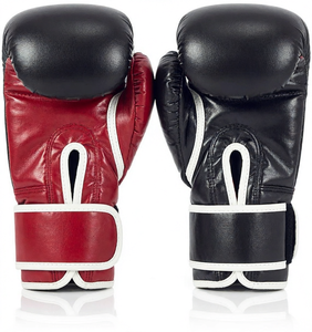 Gants de boxe en PU pour l'entraînement, arts martiaux, kick-boxing, fermeture auto-agrippante au poignet pour la salle de sport et le combat - Product Image 1