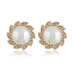 Fashion gold pearl earrings stud For Women Wholesale N912176