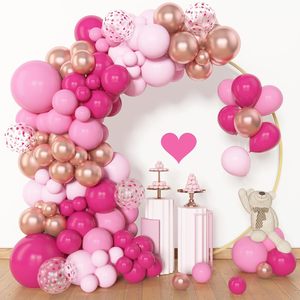 143 pièces Offre Spéciale Latex métallisé <span class=keywords><strong>confettis</strong></span> ballons arc guirlande Kit différentes tailles nouvel an anniversaire princesse mariage bébé douche - Product Image 2