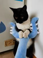 Jouet en peluche pour chat, baguette de sorcière magique, thème Halloween, avec rembourrage en coton PP ultra doux et fonction réconfortante