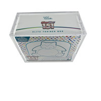 Boîte de présentation en acrylique pour Elite Trainer Box Pokémon TCG, collection Ultra Premium, boîte de boosters, étui en acrylique ETB