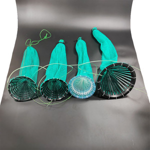 Sac de pêche pliable en filet de polyéthylène, filets de capture pour poissons, crabes, crevettes, plongée, ramassage de coquillages, design pliable - Product Image 4