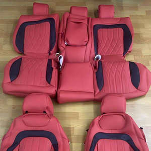 Housses de siège en cuir personnalisées, compatibles avec <span class=keywords><strong>Mercedes</strong></span> A45 CLA45 G63 W464, housses de siège de voiture toutes saisons, coussin de protection - Product Image 2