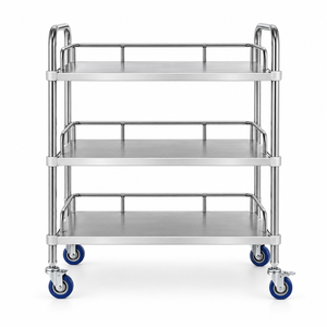 Carrito de Cirugía Menor de Acero Inoxidable para Instrumentos de Quirófano y Suministros Clínicos - Product Image 5