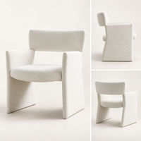 Fauteuil de salon moderne rembourré en tissu, fauteuil d'appoint individuel pour salon, hall d'hôtel