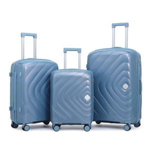 Ensemble de bagages légers et simples en tissu, trois pièces, 20" 24" 28", imperméables, souples, avec roulettes fixes à 4 roues et verrouillage - Product Image 5