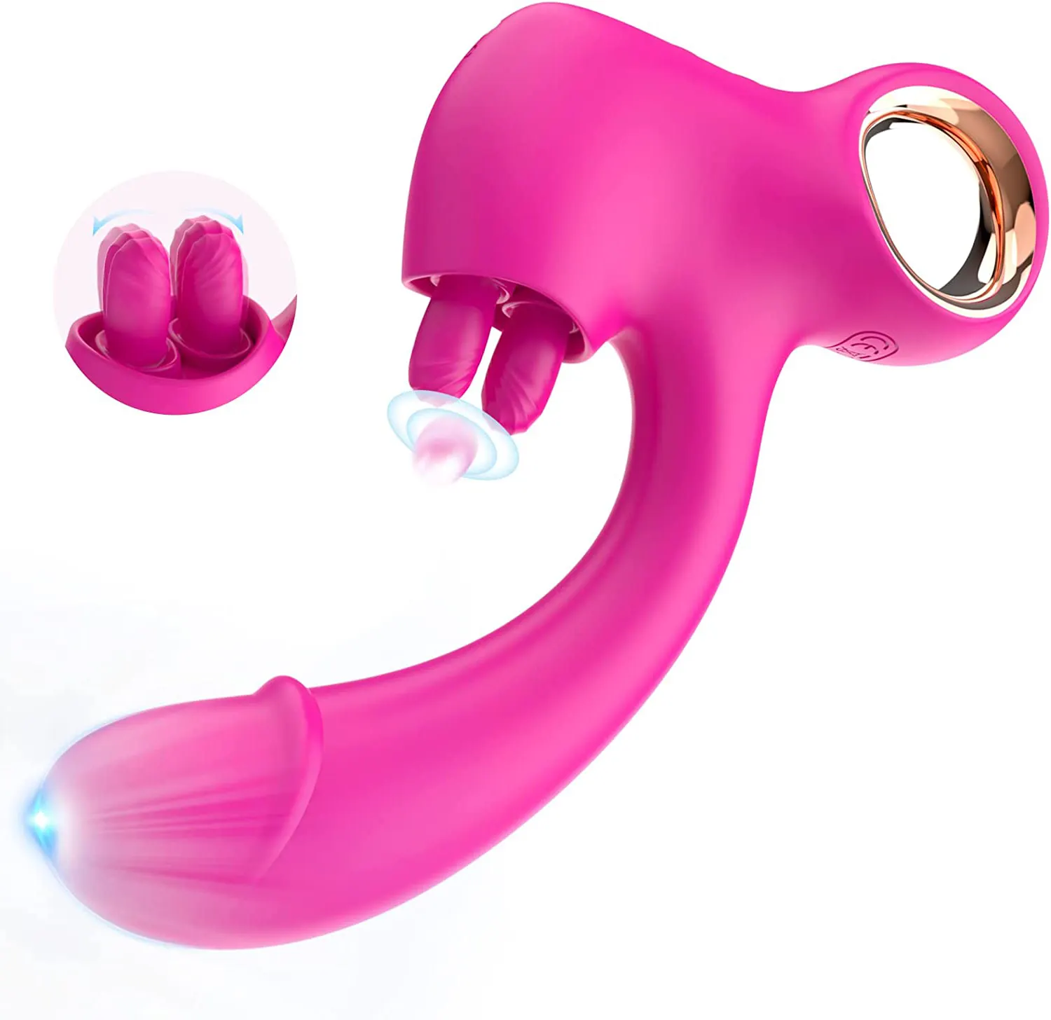 Gode réaliste santé vaginale vibrateurs 10 vibrant avec clitoris langue léchant G Spot stimulateur adulte érotique Sex Toys pour femmes