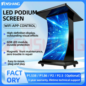 Panel de Video Digital Profesional, Podio con Pantalla LED, <span class=keywords><strong>Atril</strong></span> con Pantalla LED para Conferencias, Aulas, Iglesias, Podio en Venta - Product Image 3
