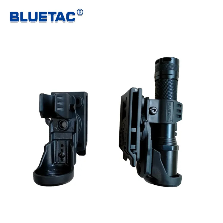 Bluetooth Premium Quality Universal Tactical Taschenlampe holster 360-Grad-Rotationsgürtelclip Schnellzug-Polymer holster halter