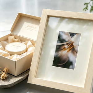 OEM Smoothly Sanded <b>Wooden</b> Picture <b>Frame</b> Square Decorative Wood <b>Frame</b> for Pictures Laser Printing Home Office Wall Display - Product Image 3