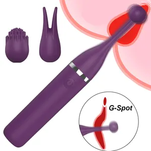 Potente tre In uno G Spot vibratore clitoride massaggiatore vaginale realistico di leccare il capezzolo stimolatore giocattoli del sesso per le donne 18