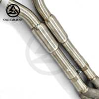 En stock – Nouveau tuyau intermédiaire universel CSZ SS304 de 70/76 mm à longueur égale, imprimé en 3D pour BMW S58 M2 M3 M4 G80 G82, avec sonorisation résonnante