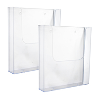 Caja de Archivo Magnética de Acrílico, Organizador de Documentos Transparente, Caja de Almacenamiento para Pizarra Blanca, Organización de Oficina