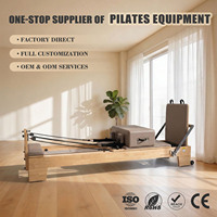 ZENJOY Reformer de Pilates en bois de chêne de qualité supérieure, équipement de Pilates directement de l'usine avec plateforme de saut et boîte pour studio de Pilates à domicile