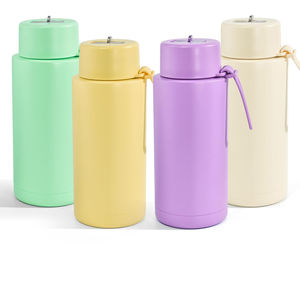 Custom logo 34oz Stainless Steel Insulated Vacuum Flask <b>1l</b> Reusable Drink <b>Water</b> <b>Bottles</b> with Ceramic Inner - Product Image 1