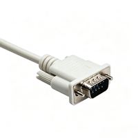 Cable Serial RS232 DB9 Macho a Hembra de 9 Pines, Cable de Conexión Cruzada Recta para Comunicación Serial
