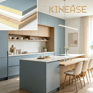 Panel de Gabinete de Cristal de Roble Blanco Gris Azulado Estilo Nórdico Costero Relajado para <span class=keywords><strong>Apartamentos</strong></span> en la <span class=keywords><strong>Costa</strong></span> Oeste y Australia - Product Image 2