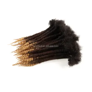 Orient Dreads küçük boyutu 100% toptan işlenmemiş insan saçı dokulu kıvırcık Locs insan saçı