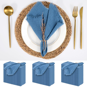 Servilletas de Tela de Algodón Lavables, Reutilizables y Duraderas para Decoración Elegante de Bodas y Restaurantes, con Tamaño Personalizable - Product Image 5