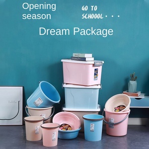 Caja de Plástico PP <span class=keywords><strong>para</strong></span> Joyería, Recipiente <span class=keywords><strong>para</strong></span> Agua, Cubo de Basura, Lavabo <span class=keywords><strong>para</strong></span> Estudiantes, Dormitorio Escolar, Contenedor de Alimentos <span class=keywords><strong>para</strong></span> el Hogar, Conservación de Frescura - Product Image 2