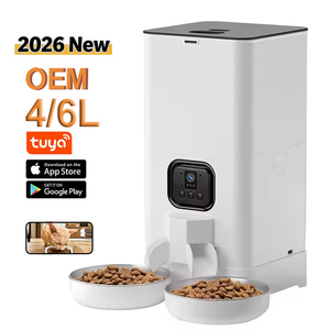 <span class=keywords><strong>2026</strong></span> OEM BARU Pengumpan Anjing Otomatis 4/6L Dengan Kamera Mangkuk Ganda Tempat Makan Hewan Peliharaan Perekam Suara Pengumpan Hewan Peliharaan Pintar Dengan Kamera Tuya - Product Image 1