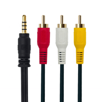 Farase Penjualan Laris Kabel Audio Av 3 RCA 3.5Mm Aux Ke 3 RCA
