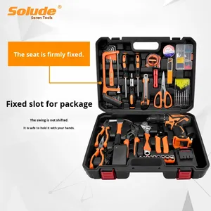 Sonde Bộ công cụ sửa chữa Phần cứng đa chức năng bằng thép không gỉ 61 Bộ công cụ khoan tác động điện lithium bộ công cụ máy tính - Product Image 5