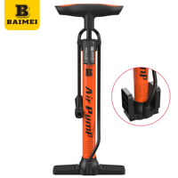 Pompe à vélo BAIMEI portable, légère, étanche, gonfleur 140 PSI, valve AV FV DV, alliage d'aluminium, acier, pour vélo, voiture, moto