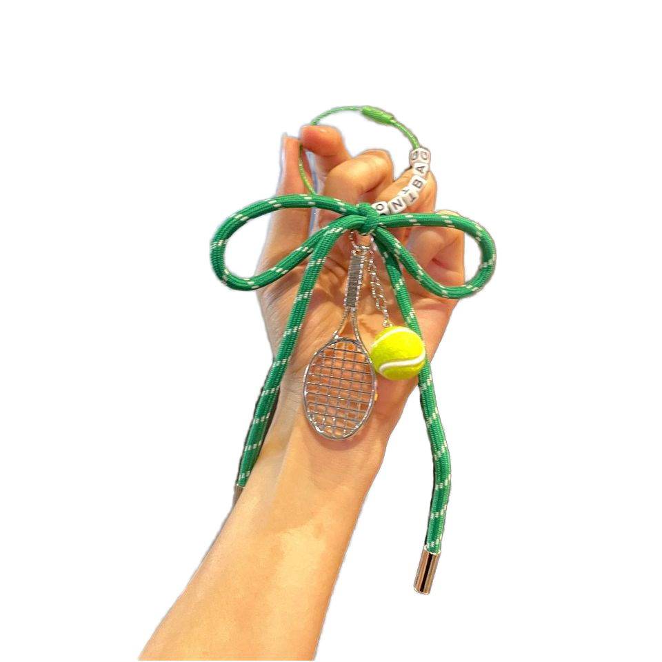 Small tennis ball with racket