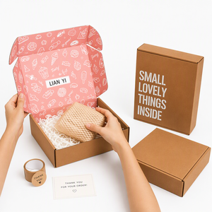 Caja de Envío Corrugada con Cierre Automático, para Suscripciones de Comercio Electrónico, Ropa, Libros, Impresión Personalizada de Fábrica - Product Image 3