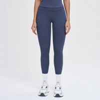 Pantalones de Yoga YanRuo de Cintura Alta con Efecto Levanta Glúteos, para Mujer, de Secado Rápido, para Correr, Fitness, Spandex/Nylon, Bloques de Color, Largos