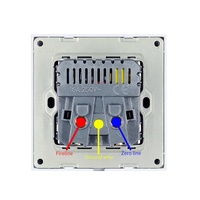 Prise USB double de haute qualité avec interrupteur de type C, prise française moderne 16A, plusieurs couleurs, prise USB double allemande française 2P
