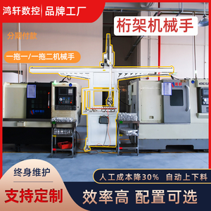 เครื่องกลึง CNC พร้อมหุ่นยนต์เชิงเส้นอัตโนมัติอุปกรณ์ขนถ่ายง่าย - Product Image 5